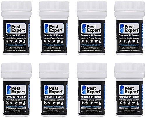 Pest Expert Clothes Moth Killer Smoke Bombs 8 x 3.5g - Formula 'P' Maximum Strength Moth Bomb, Fast-Acting for Effective Control, Professional Strength for Approved Amateur Use
