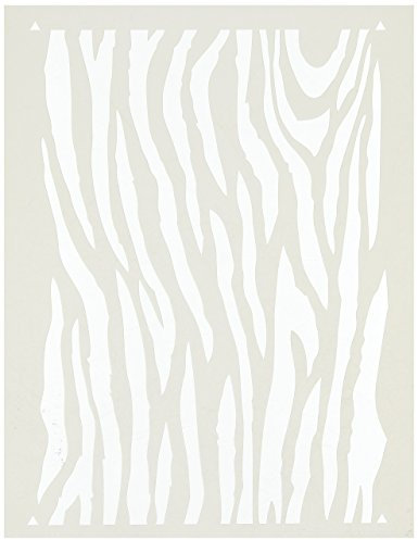 Stencil1 21,6 x 27,9 cm Schablone Zebra, Acryl, Mehrfarbig