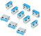 LogiLink AU0046 USB Port-Blocker Schloss (10x Schlösser) grau