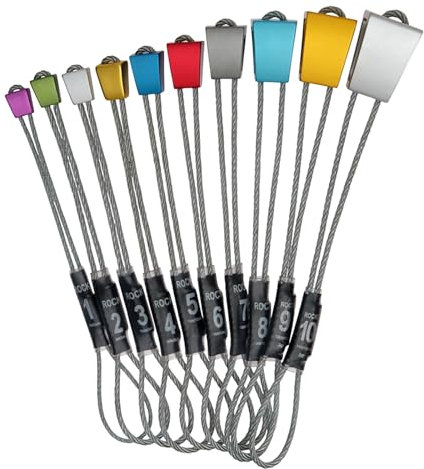 Wild Country Rock ON Wire ANODISED Set 1-10, Multicoloured