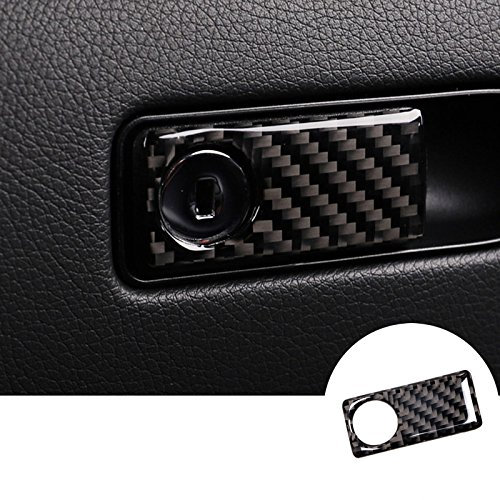 wroadavee Kohlefaser Cockpit Dekors Handschuhfach Schalter