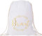 EZYshirt® Junggesellinnenabschied JGA Braut Blumenkranz Baumwoll Stoffbeutel