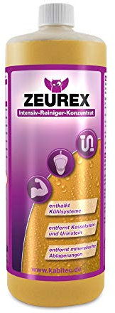 KABITEC ZEUREX Intensiv-Reiniger Hochkonzentrat, 1000 ml │ Kalklöser Urinsteinentferner Kesselsteinlöser Entroster Rohrreiniger Zementschleier-Entferner Wassersteinentferner