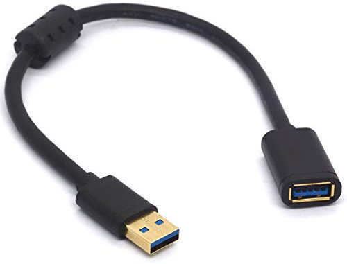 Tomost Cable USB 3.0 macho a hembra sin EMI con cuentas de ferrita antiinterferencias para escáner, cámara, etc. en el medio ambiente (macho a hembra)