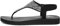 Skechers Damen Meditation New Moon Zehentrenner, Black Mitobuck/Smoke Rhinestone, 39 EU