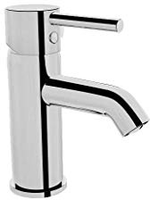 itrA Minimax - Rubinetto miscelatore monoblocco compatto per lavabo da bagno, con leva singola, adatto per aree a bassa pressione, risparmio energetico e denaro, finitura cromata