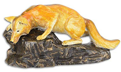 Deko Figur Skulptur Fuchs Antik-Look Gußeisen 23 cm