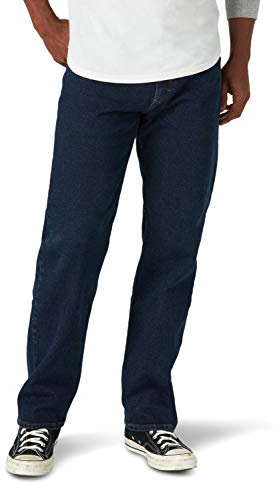 Wrangler Authentics Men's Classic 5-Pocket Relaxed Fit Jean, Midnight Flex, 36W x 28L
