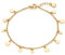 JEWELS BY LEONARDO Armband Ciao Rica • Arm-Kette aus goldfarbenem Edelstahl • zartes Erbs-Kettchen mit verschieden großen Plättchen-Anhängern • 17-19 cm Länge • Schmuck Geschenk für Frauen • 018785
