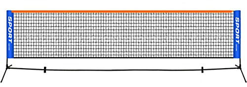 GYKLY Tragbare tragbare Badminton- und Tennisnetze mit Einstellbarer Höhe und verschleißfesten Netzen Standardnetze - 6,1 m