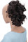 CAISHA Haarteil Haargummi Lena Hochsteckfrisuren Brautfrisuren Voluminös Gelockt Unordentlich Dutt Kunstfaser DM17cm Braun Mix G4L