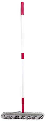 Kleeneze KL026750UFEU7 2-in-1 Flexi Mop with Extendable Neck - Treated with Anti Bac Protection, Double Sided, Washing & Drying, 180° Flexible Neck, Detachable Machine Washable Head, Sponge Floor Mop