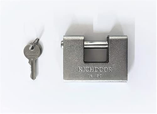 TEMPO DI SALDI Cadenas rectangulaire anti-effraction blindé en acier massif avec 3 clés