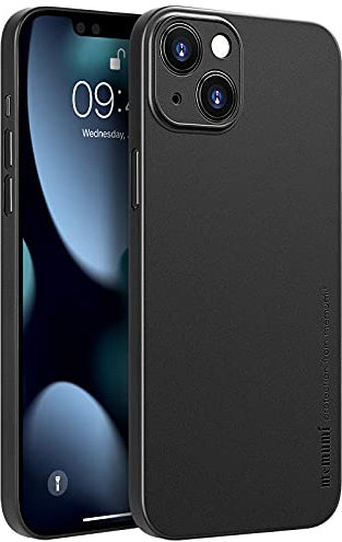 memumi Hülle für iPhone 13 Mini, Mehrweg 0.3 mm dick, Slim Fit, Mattes Finish [rutschfest, Kratzfest]. Schutzhülle Extra Dünn Hardcase kompatibel mit iPhone 13 Mini-Schwarz (5.4 inch,2021)