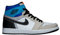 Nike Air Jordon 1 Retro High Herren-Sneaker, Segel/orange-orange Quarz, 44 EU