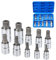 sukudon 10pcs Spline Set, M4 - M18 Spline Bit Socket Set Triple Square+ Storage Case