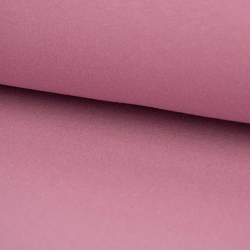 SCHÖNER LEBEN. Sweatstoff Meterware Bio Soft Sweat dünn Uni Lavendel 1,5m Breite