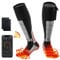 APP Beheizbare Socken mit Akku, 2X 5000 mAh, Beheizte socken APP, Heizsocken mit 3 Heizstufen, Socke Beheizt Elektrische Socken für Jagd, Skifahren, Home, Camping, Wandern (Schwarz, M)