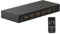 goobay 58490 Conmutador HDMI 4 entradas 1 salida Mando a distancia Conmutador HDMI 4K @ 60Hz 18 Gbit/s Toslink & 3.5mm Jack Caja de conmutación