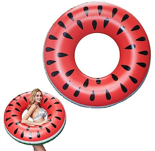 MIVAIUN Swimming Rings for Adults,Inflatable Ring, Rubber Ring for Swimming,Swimming Tube Pool Float,Swim Rings,Watermelon Swim Tube,Pool Rings,Inflatable Pool Floats (75 cm)