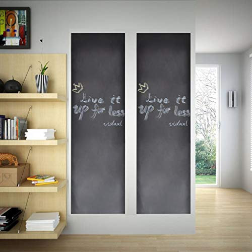 Homgoday Wandtattoo Tafel 0,6 x 2 m 2 Rollen mit Kreiden