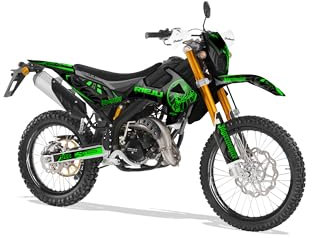 Deko-Set für Motorrad, anpassbar, für Rieju MRT 50 von 2022 bis 2023, Transtor Grün