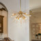 OYIPRO Sputnik-Kronleuchter, moderne goldene Lampe mit verstellbaren Stangen, 10 Lichter, E27, industrielle Deckenbeleuchtung für Wohnzimmer, Küche, Esszimmer, Schlafzimmer