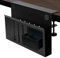Soporte lateral de escritorio, soporte para PC, organizador de escritorio, sistema de cables para la parte inferior de la mesa sin taladro, accesorios de escritorio para oficina y oficina en casa