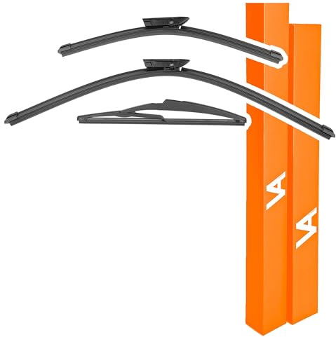 VIA ALBION® Wiper Blades for DACIA SANDERO (2015-2020) – All-Weather Set of Front & Rear Wipers