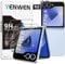 Yenwen Verre Trempé pour Samsung Galaxy Z Flip 6 Protection Ecran, 2 Pièces Protection écran Film et 2 Pièces Caméra Arrière Protecteur pour Samsung Z Flip6 5G, Anti Rayures, Dureté 9H Glass