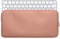kwmobile Nylon Keyboard Zip Case Compatible with Apple Magic Keyboard Case - Pastel Peach