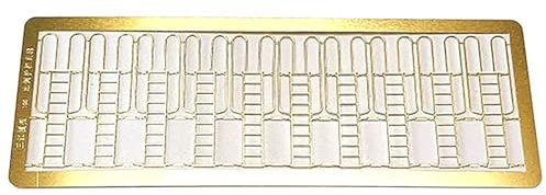 Model Boat Etching 1/100 Scale Brass Photo-Etched Railings And Ladders For Warship Model Metal Upgrade Parts For Ship Models