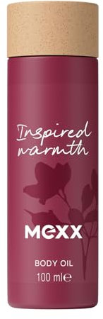 Mexx Inspired Warmth Körperöl, fruchtiges Körperöl mit stimmungaufhellenden Eigenschaften, 100 ml