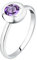 Morellato Anello Donna in Argento 925‰ riciclato con Pietra Viola, Collezione TESORI ETERNI