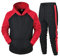 Herren 2-Teilig Sets mit Taschen Hoodie und Baggy Trainingshose Mode Schlichter Colorblock Jogginganzug Männer Winter Sportanzug Leicht Luftig Freizeitanzug