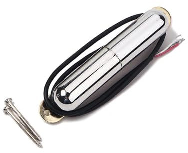 Tonabnehmer Pickups Set E-Gitarren-Tonabnehmer Chrom Lippenstift-Rohr Tonabnehmer Chrom/Schwarz/Gold Für E-Gitarre(Chrome)