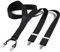 Cokaca Hosenträger Herren in Y-Form, Hosenträger Breit 3,8 cm Elastisch und Längenverstellbar, mit Sehr Starken 4 Metall Clip Sehr Gut Geeignet für Große oder Schwere Menschen (Schwarz)
