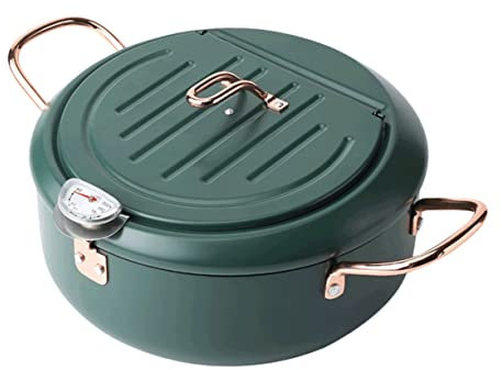 COLLBATH Padella Mini Tempura Antiaderente Per Fornello A Induzione in Stile Giapponese Per Cucinare Cibo Gustoso Meno Grassi E Olio