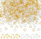 HOBBIESAY 400Pcs 2 Colors Brass Wire Guard 5mm Long U Shape Jewelry Wire Protectors Loops Golden Silver Wire Guardians Guardians Wire Protectors for Jewelry Making Hole: 0.5mm