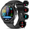 YYKY Orologio Smartwatch ECG HRV/𝐆li𝐜𝐞𝐦𝐢𝐚/24h Pressione Sanguigna/Acido Urico/Lipidi/BMI/Sonno 1.39monitor Fitness Tracker Temperatura/Tel+SOS Cardiofrequenzimetro/Temperatura IP68 iOS Android