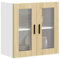 Xichuzi Küchen-Hängeschrank mit Glastür Porto Sonoma-Eiche, Hängeschrank Küche, Küchenschrank, Wall Cabinet, Oberschrank - 854150