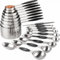 Measuring Cups and Spoons Set Stainless Steel Includes 8 Heavy Duty Measuring Cups 8 Double Sided Magnetic Measuring Spoons and 1 Leveler for Dry and Liquid Ingredients