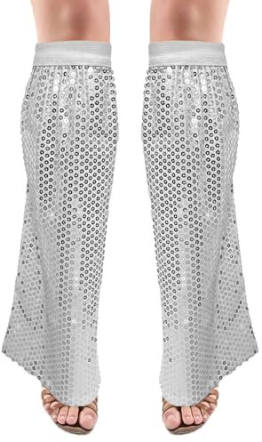 MUNSKT Abba Kostüm für Frauen,Abba Kostüm,Damen Paillette,Damen Disco Kostüm,Karneval Fancy Kleid