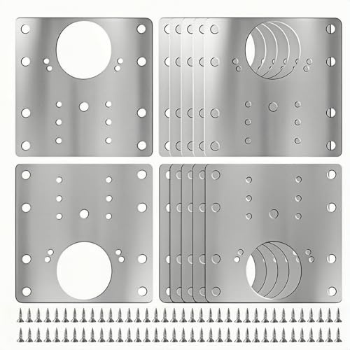 FOGZUVR Reparaturset für Schrankscharniere, langlebig, Edelstahl, 6 Stück