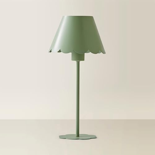 ValueLights | Hattie Green Scallop Rechargeable Table Lamp | Table Lamp, Home Décor & Improvement Essential