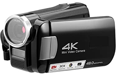Appareils Photo Numériques, Caméras Vlog 4K for Les vidéos 1080P 60FPS Caméscopes numériques à Vision Nocturne IR for la Photographie de Blog