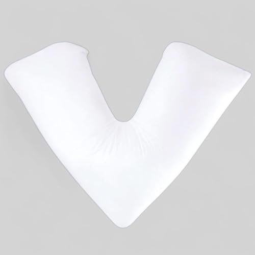 Pro Home V Shaped Pillow For Adults | Extra Filled Triangular Pilows For for Neck & Back Support, Hypoallergenic Cool Sleep, Orthopaedic Pillow for Pregnancy & Side Sleepers, Reading & TV