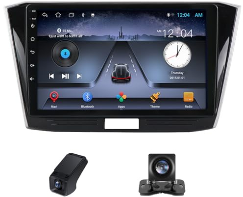 Android Radio para Volkswagen Passat B8 2016-2018 con Carplay Android Auto, Pantalla Táctil 9 Pulgadas con Navegación GPS/Bluetooth/WiFi/Procesador DSP Radio+Control del Volante(C20)