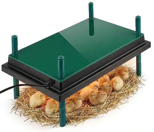 Dural's Küken-Wärmeplatte (30x40 cm) | Bis zu 30 Küken | Professionelle Heizplatte für die Aufzucht | Inkl. E-Book