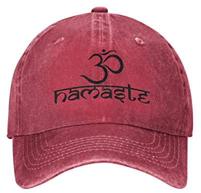 Namaste Mit Om-Symbol Unisex Denim Hut Classic Baseballkappe Einstellbare Baseball Kappe Für Laufen Tennis Sommer